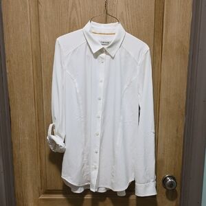 Onyx Classic White Men's Button-Down Shirt